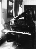 Detail of a Steinway and Sons Piano in a Room