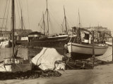 Boats Moored at the Harbor in Trieste