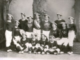 Gymnasts in Sports Clothes, Covered with Medals and Ribbons From their Victories