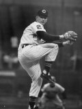 Cleveland Indians Herb Score Winding Up to Throw the Ball