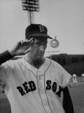 Red Sox Player Ted Williams Suited Up for Playing Baseball