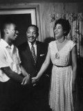 Buy Student Ernest Green Shaking Hands with NAACP Head Daisy Bates and Rev. Martin Luther King at AllPosters.com