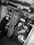 Buy Bank Workers Filing Textile Shares in Steel Vaults at Deutches Bank at AllPosters.com