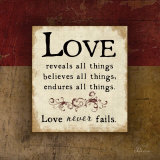 Buy Love Never Fails at AllPosters.com