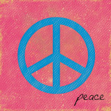 Blue Peace Art Print