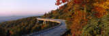 Curved Road over Mountains, Linn Cove Viaduct, Blue Ridge Parkway, North Carolina, USA