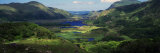 Birds-Eye View of River Through Mountain Landscape, Killarney National Park, Ireland