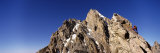 View of a Man Climbing Up a Mountain, Grand Teton National Park, Wyoming, USA