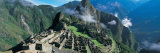 View of Ruins of Ancient Buildings, Inca Ruins, Machu Picchu, Peru