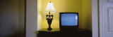 Television and Lamp in a Hotel Room, Las Vegas, Clark County, Nevada, USA