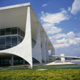 Buy Exterior of the Modern Palacio Do Planalto in Brasilia, UNESCO World Heritage Site, Brazil at AllPosters.com