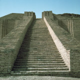 Staircase on Ziggurat, Ruins of Ur, Iraq, Middle East