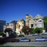 Buy Painted Ladies of Steiner Street, Alamo Square, San Francisco, California, USA at AllPosters.com