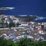 Buy Houses and Coastline in the Town of Santa Cruz on the Island of Graciosa in the Azores, Portugal at AllPosters.com