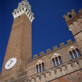 Buy Town Hall with the Torre Del Mangia, in the Town of Siena, Tuscany, Italy at AllPosters.com