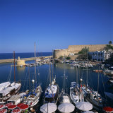 Buy Boats in Harbour and Kyrenia Castle, Kyrenia, North Cyprus at AllPosters.com