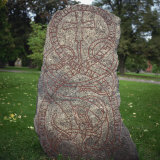 An 11th Century Viking Runestone from Lagga Parish, Uppsala, Sweden, Scandinavia, Europe