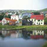 Buy Traditional Waterfront Houses in the Town of Westmannhavn, Stremoy Island, Faroe Islands, Denmark at AllPosters.com