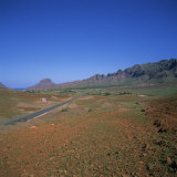 Buy Road across a Volcanic Crater, Island of Sao Vicente, Republic of Cape Verde Islands, Atlantic at AllPosters.com