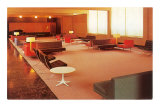 Sixties Furniture, Mies Van Der Rohe, Barcelona Chairs Premium Poster