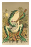 Buy Frog Playing Banjo in Moonlight at AllPosters.com