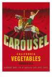 Carousel Vegetable Crate Label