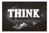 Buy Think, Black and White at AllPosters.com