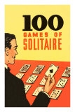 100 Games of Solitaire Poker Poster