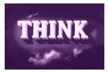 Buy Think, Purple at AllPosters.com