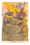 French City of the Future, Illustration Premium Poster