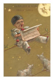 Baby Clown Singing at Moon
