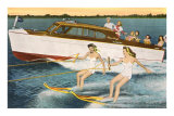 Buy Women Waterskiing by Motorboat at AllPosters.com
