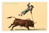 Buy Pole Vaulting over Bull at AllPosters.com