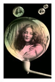 Woman in Pipe Bubbles