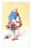 Stork with Baby in Case