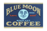 Blue Moon Coffee Label