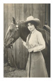 Cowgirl and Horse