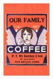 Buy Our Family Coffee Label at AllPosters.com