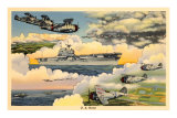 Buy U.S. Navy Planes and Aircraft Carrier at AllPosters.com