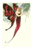 Butterfly Lady,Art Nouveau