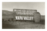Welcome to Napa Valley sign