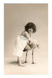 Photo of Child with Stork