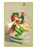 Frog Popping Champagne Cork