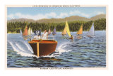 Boats on Lake Arrowhead, California