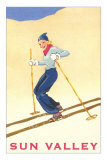 Skiiing in Sun Valley, Idaho