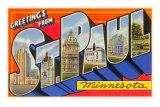 Buy Greetings from St. Paul, Minnesota at AllPosters.com