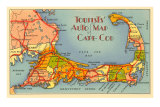 Buy Map of Cape Cod, Massachusetts at AllPosters.com