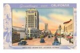 Buy Greetings from California, Miracle Mile, Los Angeles, California at AllPosters.com