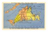 Map of Martha's Vineyard, Massachusetts