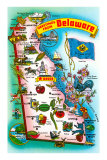 Buy Map of Delaware at AllPosters.com